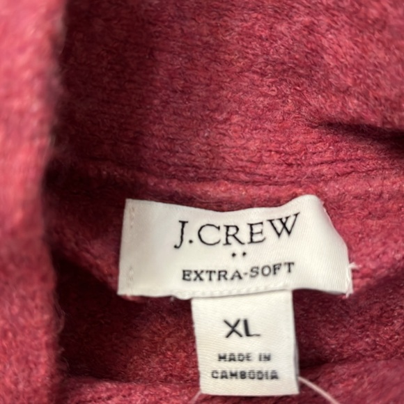 J. Crew Bow-neck Berry Sweater-Dress in Extra-Soft Yarn/NWT/XL - Picture 10 of 16